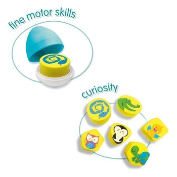 SES CREATIVE Ensemble de jouets pour enfants Tiny Talents Sorting Eggs, unisexe, 18 mois et plus, multicolore (13103) 4