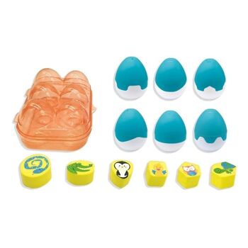 SES CREATIVE Ensemble de jouets pour enfants Tiny Talents Sorting Eggs, unisexe, 18 mois et plus, multicolore (13103) 5