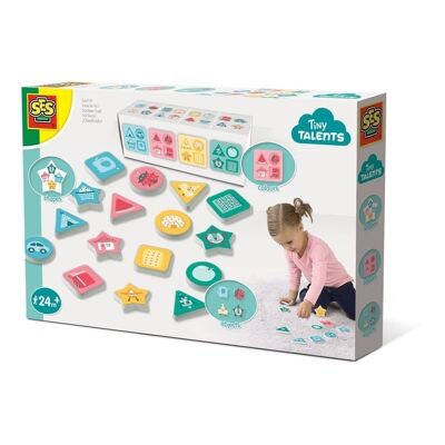 SES CREATIVE Tiny Talents Sort It Spielzeug für Kinder, Unisex, ab 2 Jahren, Mehrfarbig (13104)