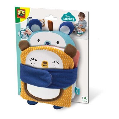 SES CREATIVE Tiny Talents Children's Family Hugs Livre photo en tissu doux, unisexe, 12 mois et plus, multicolore (13107)