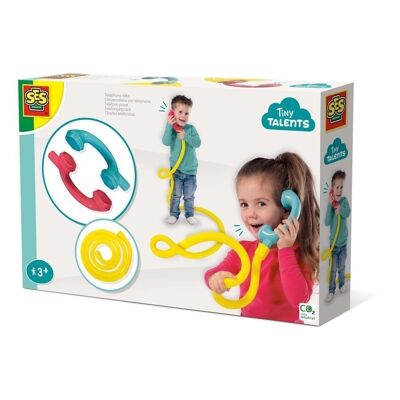 SES CREATIVE Tiny Talents Jouet de conversation téléphonique pour enfants, unisexe, trois ans et plus, multicolore (13113)