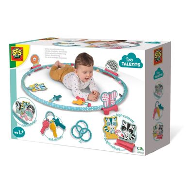 SES CREATIVE Tiny Talents Sense Around Activity Hoop, 1 mes y más (13129)