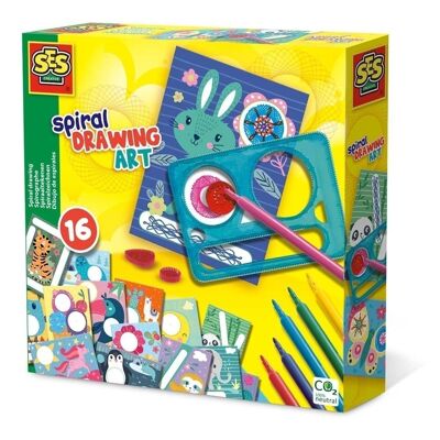 SES CREATIVE Arte de dibujo en espiral para niños, unisex, cinco años y más, multicolor (14031)