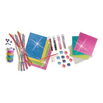 SES CREATIVE Kit de bricolage pour enfants Mega Glitter Mix, 5 à 12 ans, multicolore (14109) 2