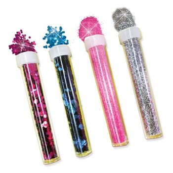 SES CREATIVE Kit de bricolage pour enfants Mega Glitter Mix, 5 à 12 ans, multicolore (14109) 5