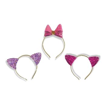 SES CREATIVE Fashion Glitter Bow & Ears, Fille, 5 à 12 ans, Multicolore (14141) 4