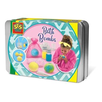 SES CREATIVE Lot de bombes de bain pour enfants 8 à 12 ans Multicolore (14154) 1