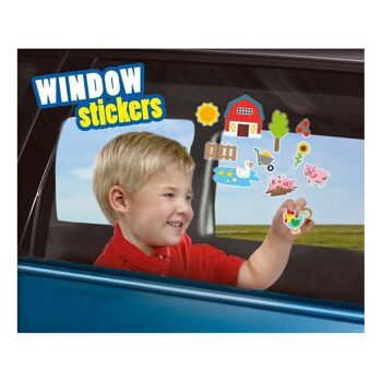 SES CREATIVE Stickers Fenêtre Ferme pour Enfants, 26 Stickers, Unisexe, 3 à 12 Ans, Multicolore (14271) 4