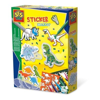 SES CREATIVE Dinosaurier-Sticker-Maker, ab 5 Jahren (14282)