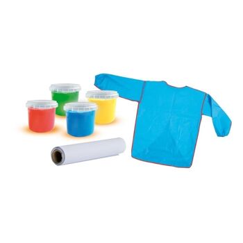 SES CREATIVE Kit de peinture au doigt lavable My First pour enfants, 4 pots de peinture, unisexe, 1 à 4 ans, multicolore (14417) 5