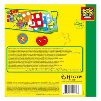 SES CREATIVE My First Sticking Shapes Set pour enfants, unisexe, 1 à 4 ans, multicolore (14428) 4