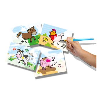 SES CREATIVE Kit de coloriage pour enfants avec animaux de la ferme My First Water, unisexe, 1 à 4 ans, multicolore (14455) 2