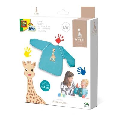 SES CREATIVE Sophie La Girafe Mes premiers tabliers de peinture pour enfants, 12 mois ou plus (14492)