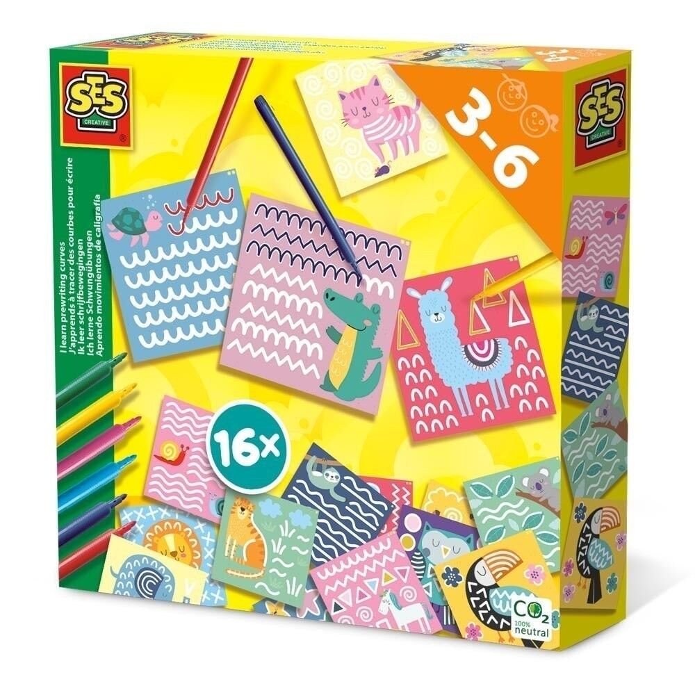 SES CREATIVE I Learn Prewriting Curves Set, 3 to 6 Years (14624)