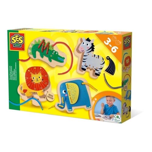 SES CREATIVE Threading Animals Set, 3 to 6 Years (14633)