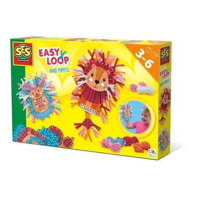 SES CREATIVE Marionnettes à main Easy Loop pour enfants, unisexe, trois à six ans, multicolore (14644)