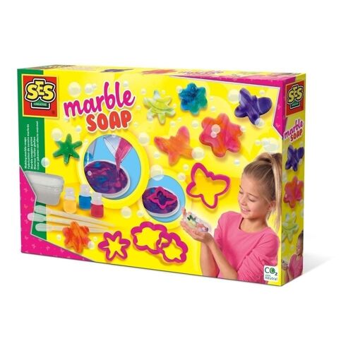 SES CREATIVE Children's Making Marble Soaps Set, Unisex, Six Years and Above, Multi-colour (14674)