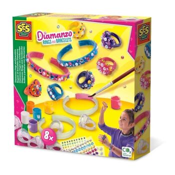 SES CREATIVE Bagues et bracelets Diamanzo, 6 ans et plus (14706) 1