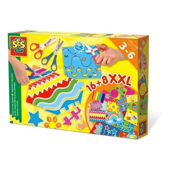 SES CREATIVE J'apprends à utiliser des ciseaux pour enfants, 3 à 6 ans, multicolore (14828) 1