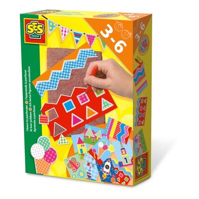 SES CREATIVE Ensemble J'apprends à Perforer pour Enfants, Unisexe, 3 à 6 Ans, Multicolore (14836)