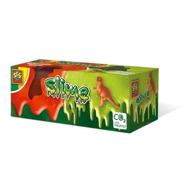 SES CREATIVE T-Rex Slime Set, 2x Pots, 3 ans ou plus (15005)