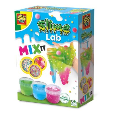SES CREATIVE Ensemble Slime Lab Mix It pour enfants, 3 ans et plus (15011)