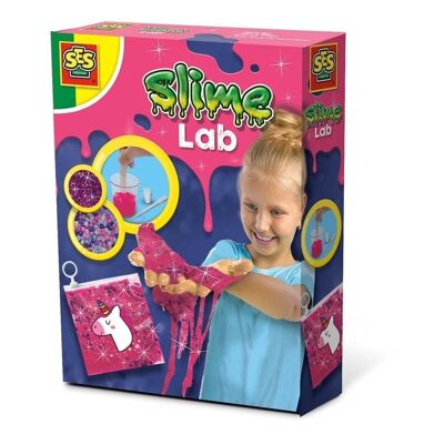 SES CREATIVE Ensemble de jeu Unicorn Slime Lab pour enfants, fille, 8 ans ou plus, rose (15013)