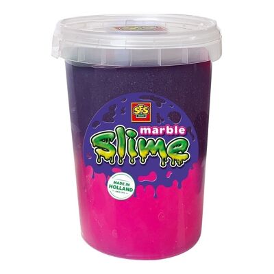 SES CREATIVE Slime de mármol rosa y morado para niños, bote de 200 g, a partir de 3 años (15024)