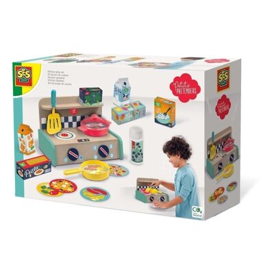 SES CREATIVE Ensemble de jeu de cuisine pour enfants Petits Pretenders, unisexe, trois ans et plus, multicolore (18008)