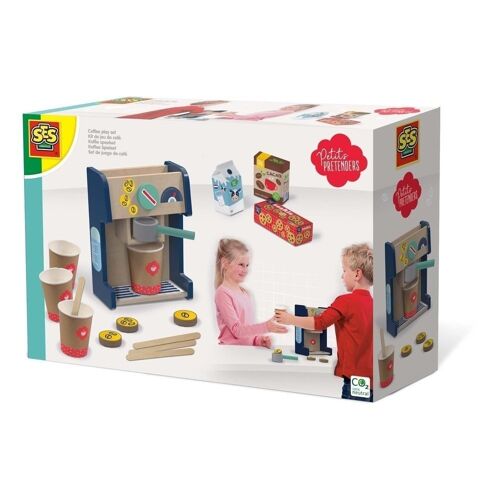 SES CREATIVE Petits Pretenders Children's Coffee Play Set, Unisex, Three Years and Above, Multi-colour (18009)