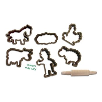 SES CREATIVE Méga Set de Pâte à Modeler Eco pour Enfants avec Outils, 7x Pots 90g, Unisexe, Deux Ans et Plus, Multicolore (24919) 3