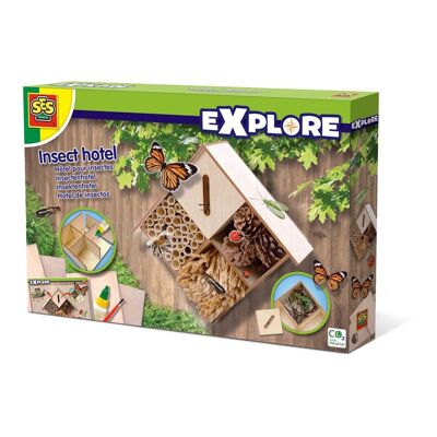 SES CREATIVE Explore Hôtel à insectes pour enfants pour jardin animalier, 5 à 12 ans, multicolore (25008)