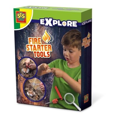 SES CREATIVE Esplora strumenti per accendere il fuoco per bambini, unisex, 8 anni o più, multicolore (25075)