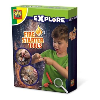 SES CREATIVE Outils pour allume-feu Explore pour enfants, unisexe, 8 ans ou plus, multicolore (25075) 1
