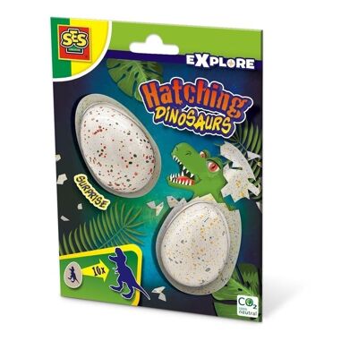 SES CREATIVE Explore Children's Hatching Dinosaurs 2 huevos sorpresa, 5 años y más (25083)