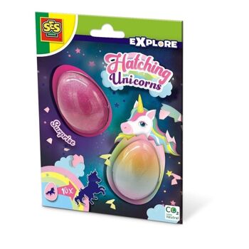 SES CREATIVE Explorez les licornes à couver pour enfants 2 œufs surprise, 5 ans et plus (25089)