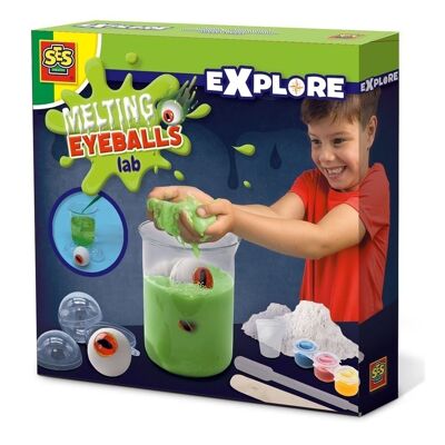 SES CREATIVE Explore Melting Eyeballs Lab Experiment Kit für Kinder, Unisex, ab 8 Jahren, Mehrfarbig (25112)