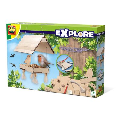 SES CREATIVE Children's Explore Bird Feeding Station, Unisex, Five Years and Above, Multi-colour (25114)