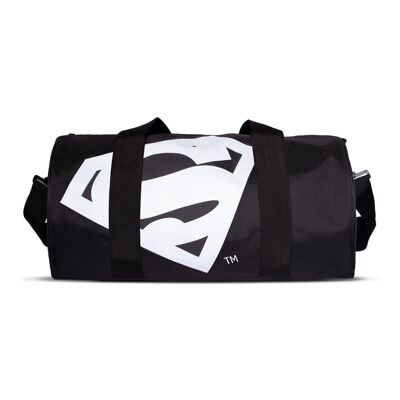 DC COMICS Superman Logo Sporttasche, Schwarz/Weiß (DB637618SPM)