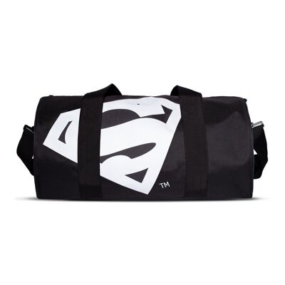 DC COMICS Superman Logo Borsa Sportiva, Nero/Bianco (DB637618SPM)