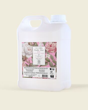 Huile de Massage Bio Rose Fleur de Coton - Cabine 2500 ml