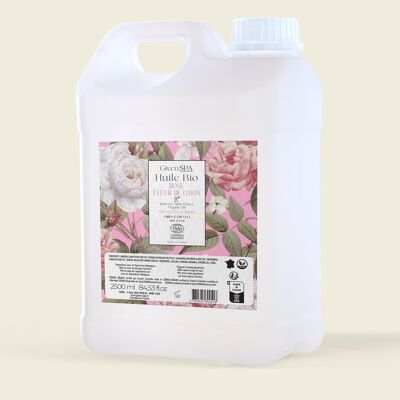Organic Rose Cotton Flower Massage Oil - Cabin 2500 ml