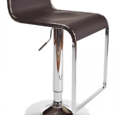 Bar stool Venice brown 47x36x81 brown Wood Chromed metal