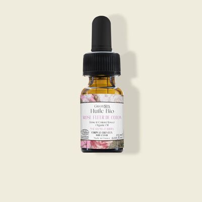Aceite de Masaje Flor de Algodón Rosa Orgánica - Reventa 10 ml