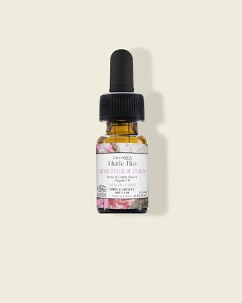 Huile de Massage Bio Rose Fleur de Coton - Revente 10 ml