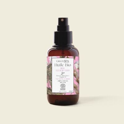Huile de Massage Bio Rose Fleur de Coton - Revente 100 ml