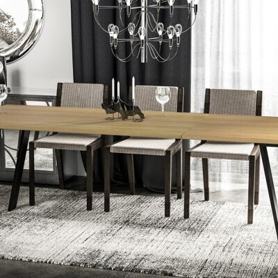 Carney Home & Kitchen uitschuifbare eettafel 130-210 (cm) x Breedte 80 (cm) x Hoogte 75 (cm) keukentafel 8