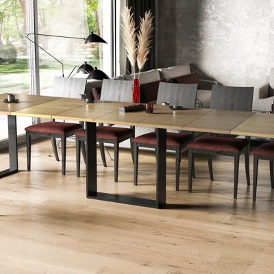 Berwyck Home & Kitchenuitschuifbare eettafel 310x80x75 keukentafel 7