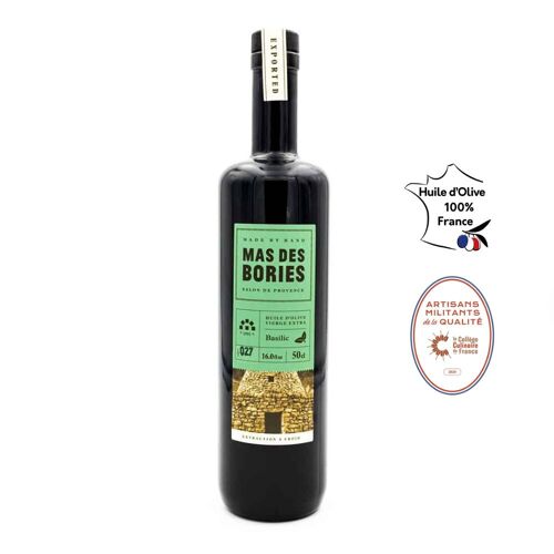 Huile d'olive au basilic 50cl