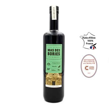 Huile d'olive au basilic 50cl 1